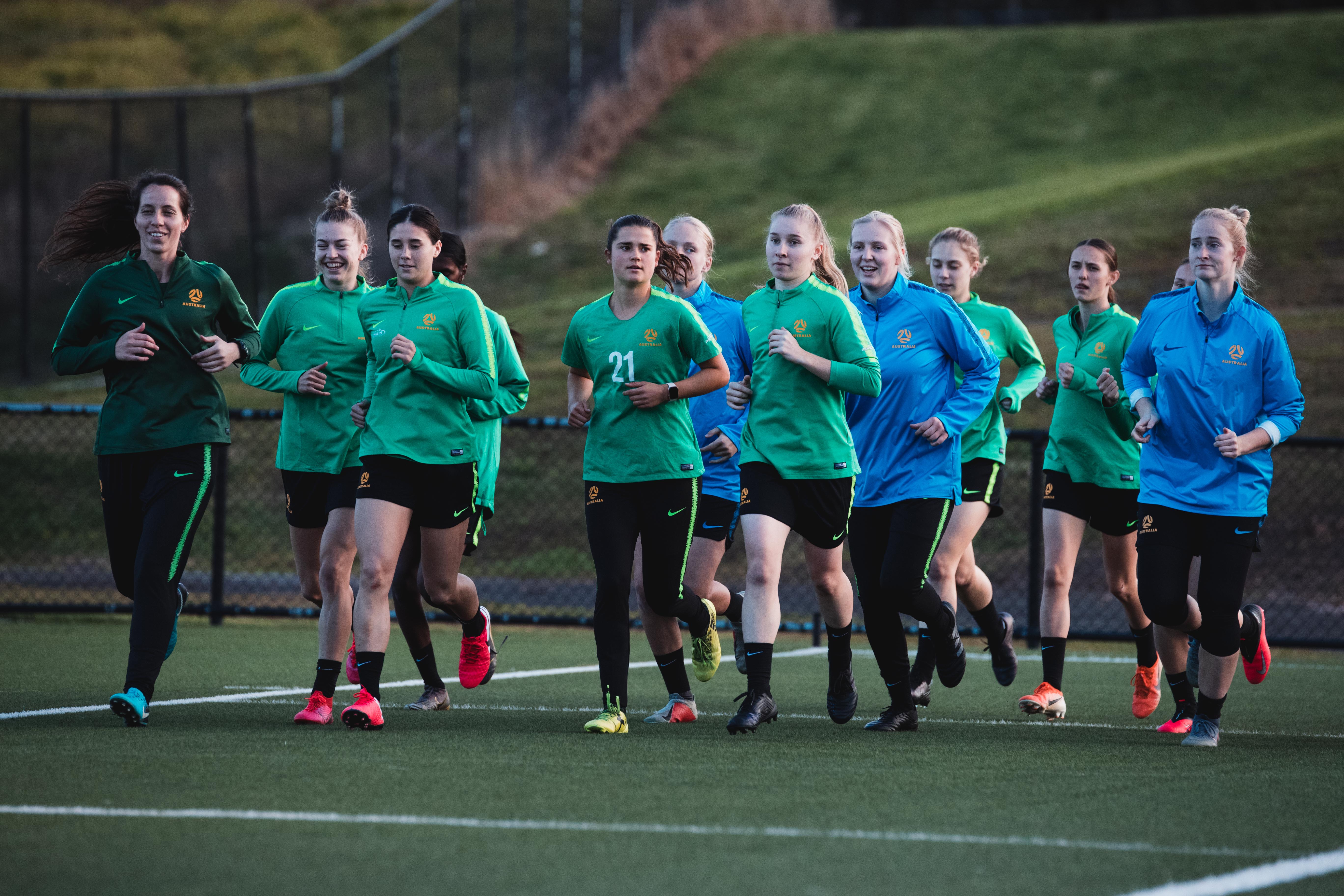 Future Matildas preparing to play