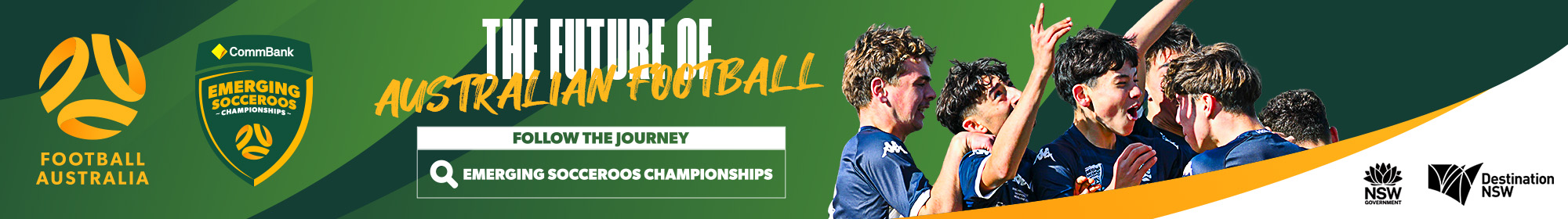 Emerging Socceroos Championships thin banner