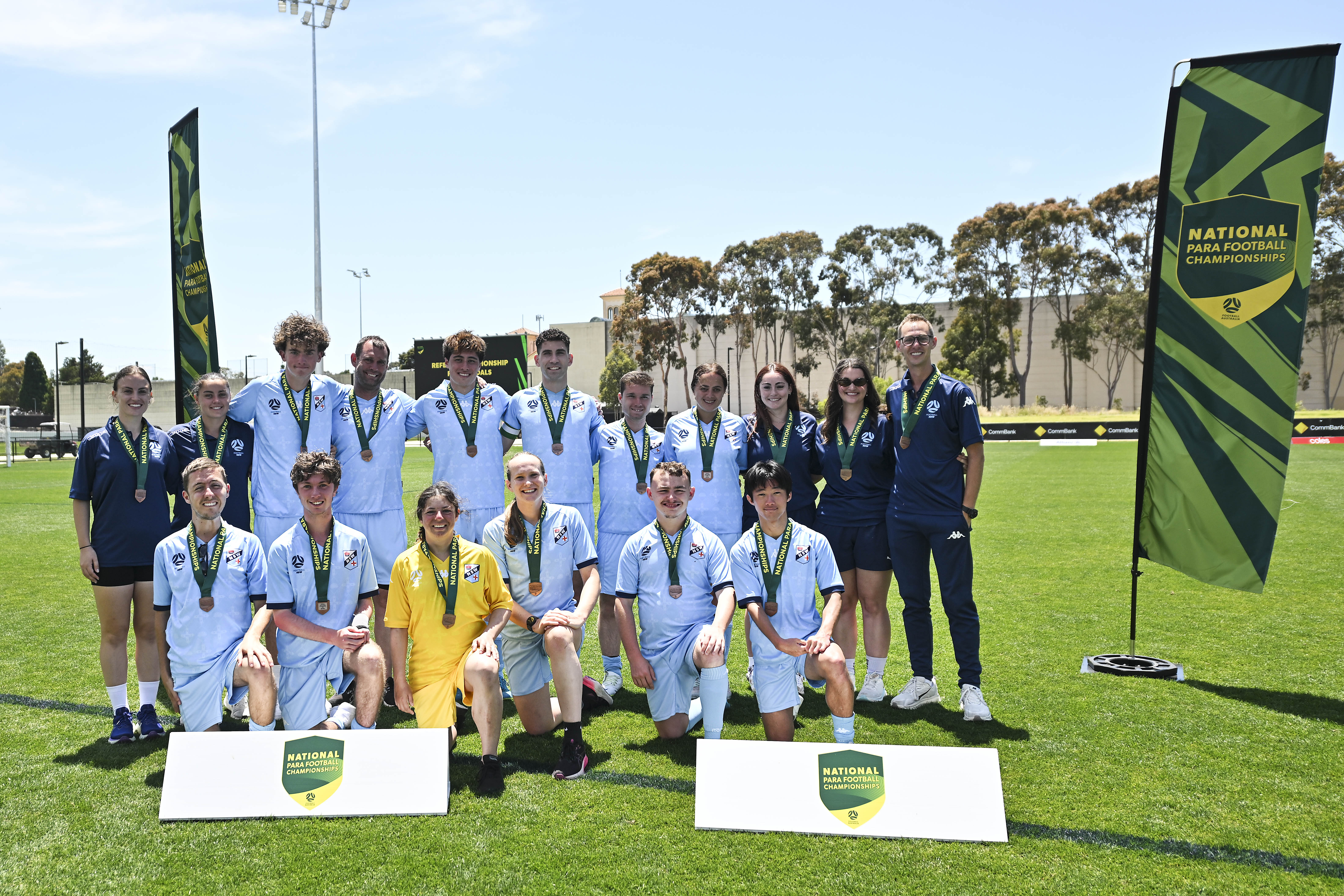 Football NSW and their support staff claimed the Bronze Medal