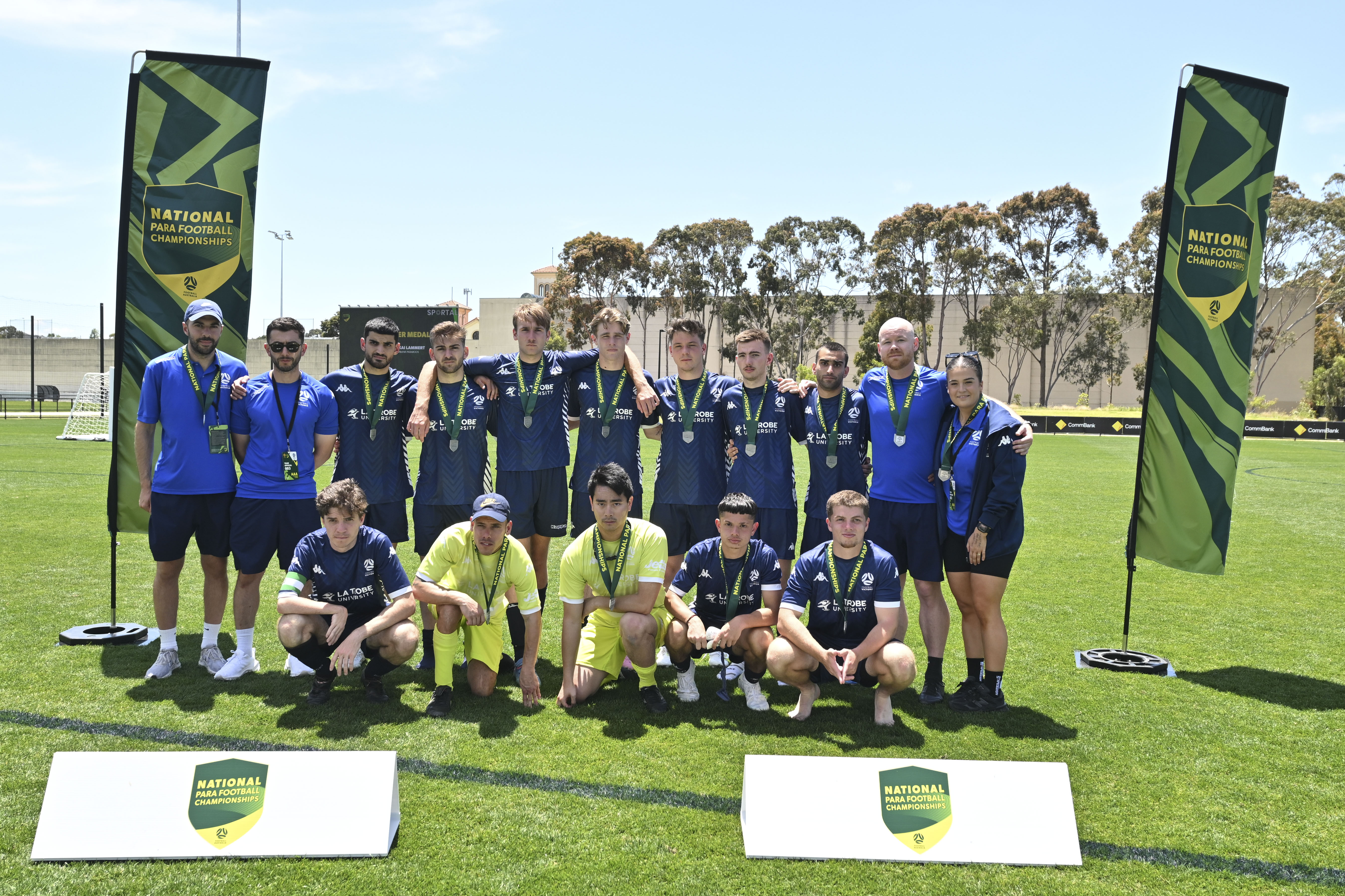 Football Victoria and their support staff claimed the Silver Medal