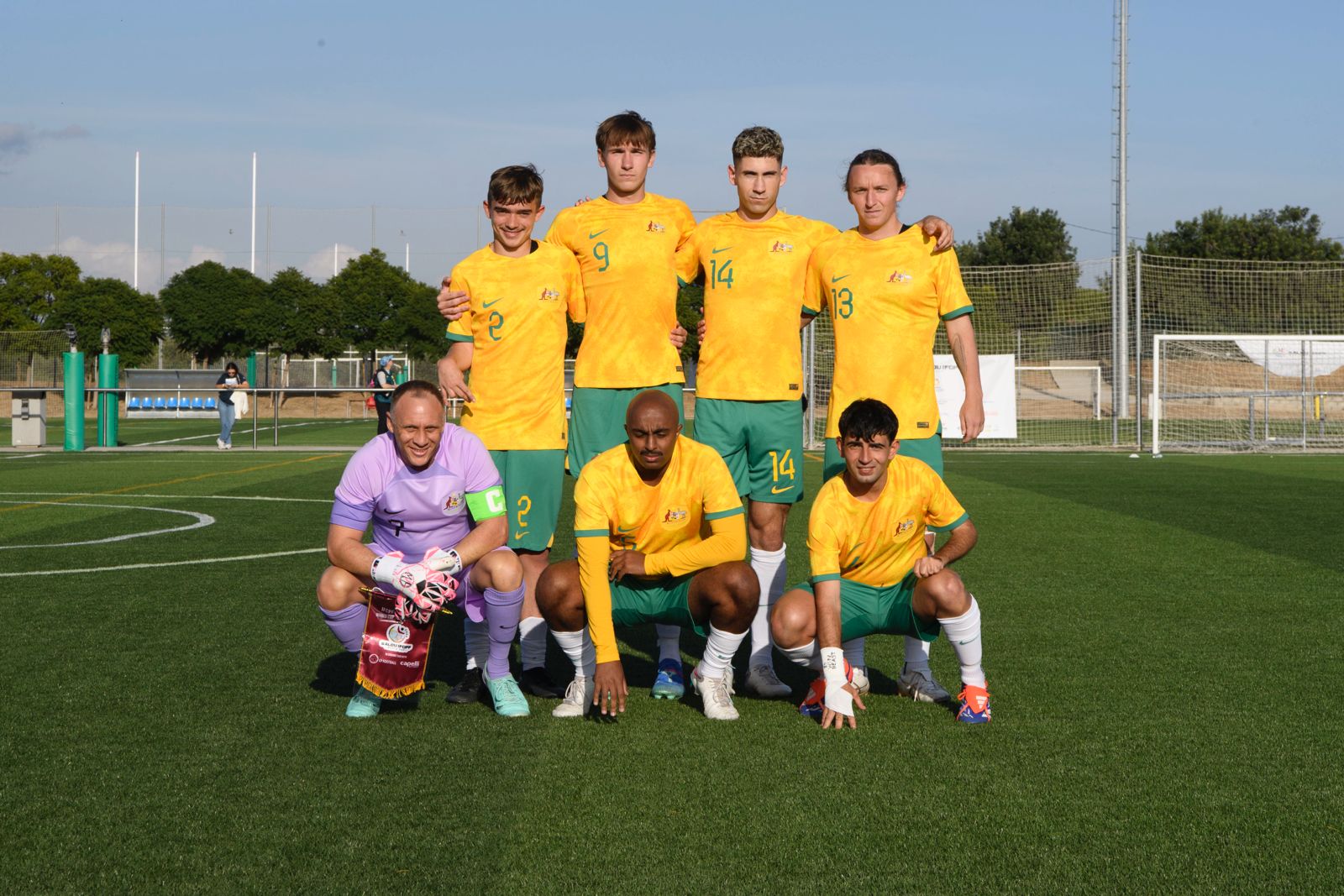 The starting XII for the CommBank Pararoos v Thailand at the IFCPF Men's World Cup 2024