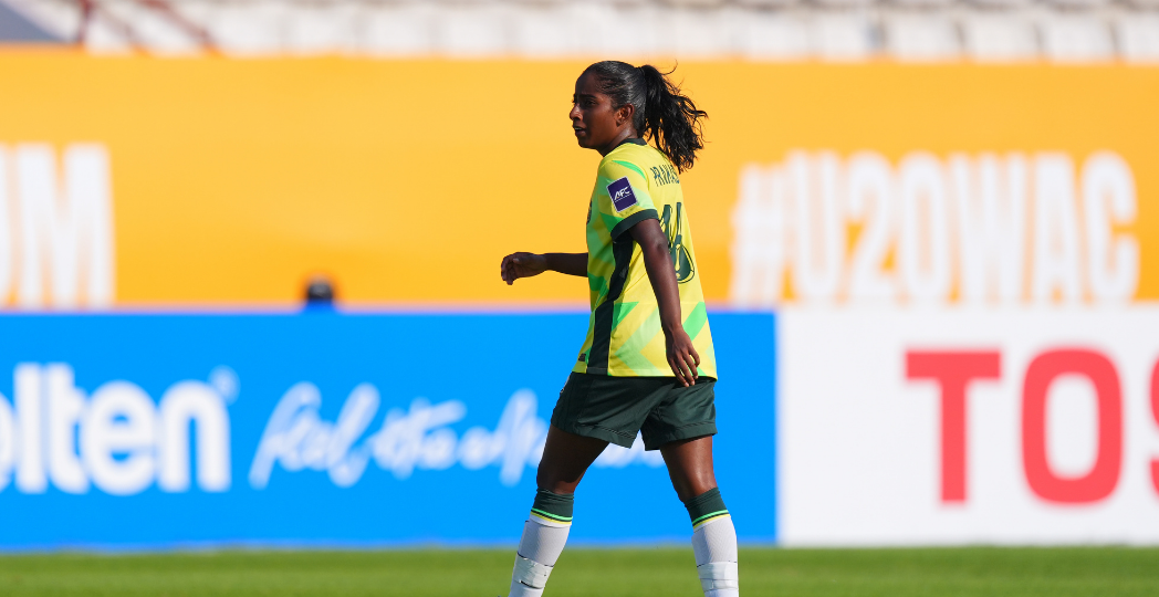 Avaani Prakash v Japan at the AFC U-20 Women's Asian Cup 2026. (Photo: AFC/Supakit Wisetanuphong)