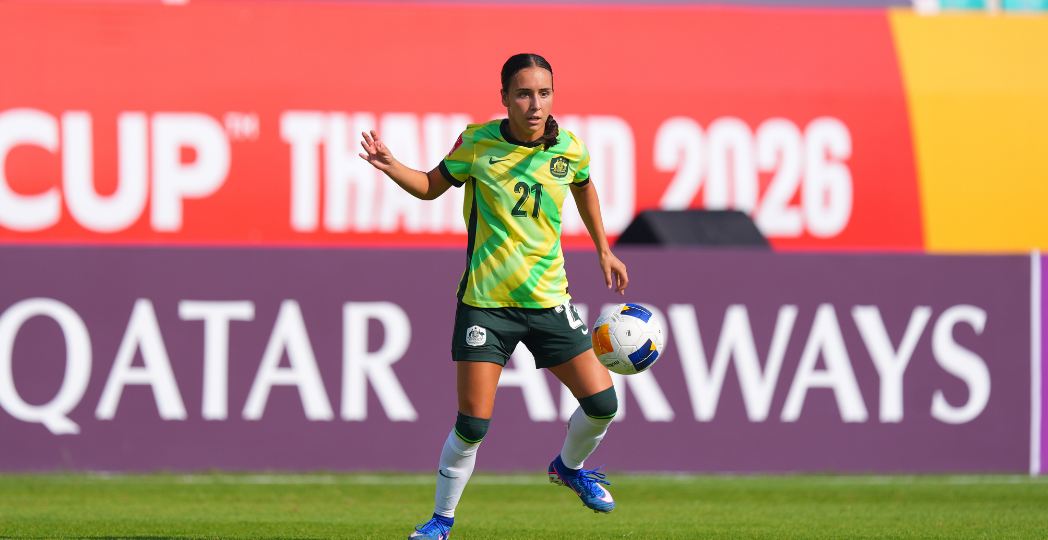 Peta Trimis v Japan at the AFC U-20 Women's Asian Cup 2026 (Photo: AFC/Supakit Wisetanuphong)