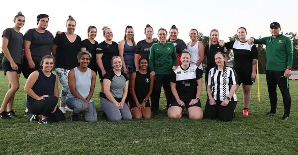 Leah Blayney lends a hand at Oran Park 