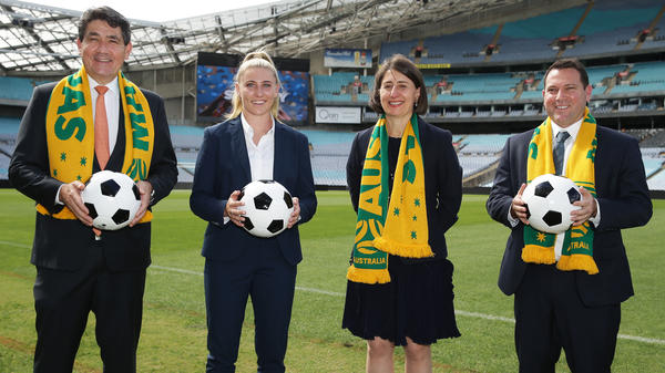 Celebrating the host city announcements around Australia