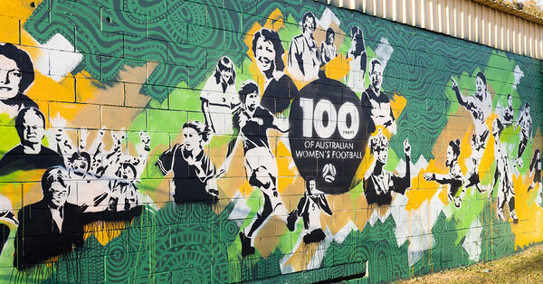 Football Australia unveils 100 Years of Women’s Football mural