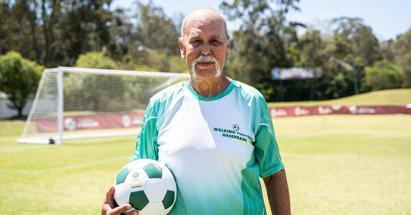 Meet David George, the Walking Football convert kicking goals in Greenbank