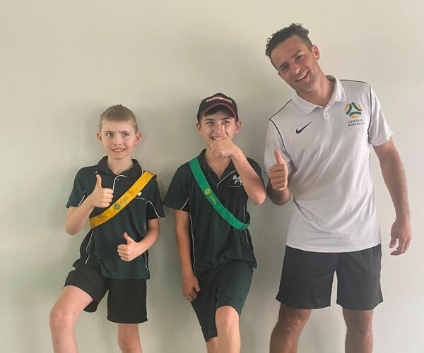 Football Australia & Special Olympics Australia kicking goals
