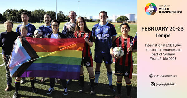 International LGBTOIA+ football tournament as part of Sydney WorldPride 2023