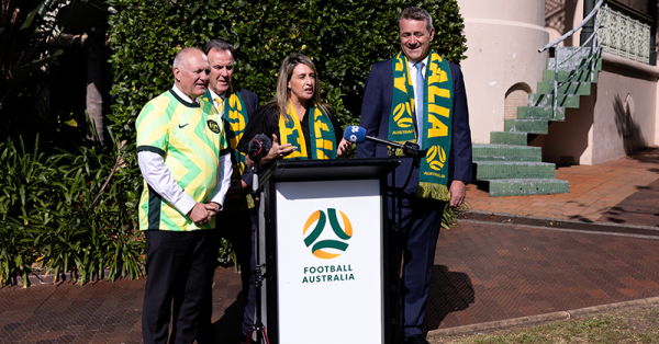 Heather Garriock talks about the CommBank Matildas' return to Gosford on the Gina & Matty show