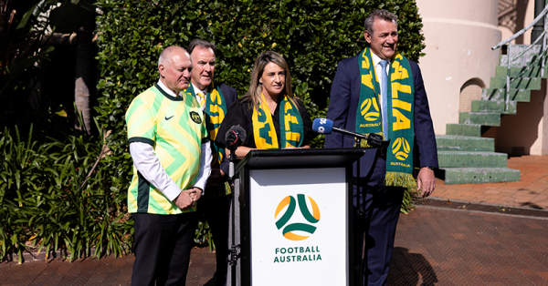 Heather Garriock talks about the CommBank Matildas' return to Gosford on the Gina & Matty show