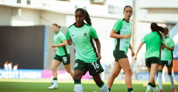Avaani Prakash in action at AFC U-20 Women's Asian Cup 2026 (photo: Tiff Williams)