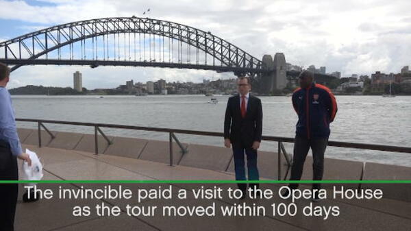 Arsenal legend touches down in Sydney