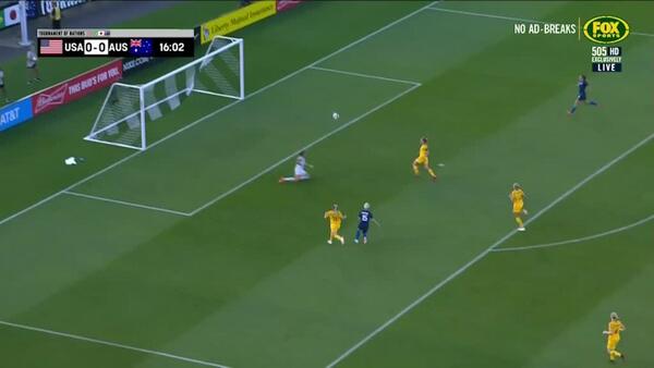 Rapinoe almost breaks the deadlock for the US
