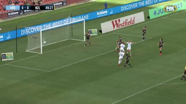 New Zealand open the scoring against Argentina