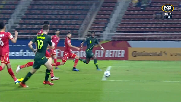 CHANCE: Bouman - Nice link up almost finds Toure