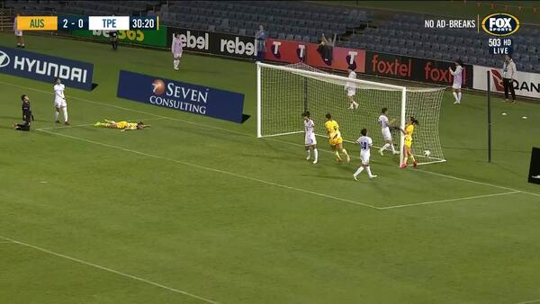 GOAL: Catley - Goal number three from unlikely scorer