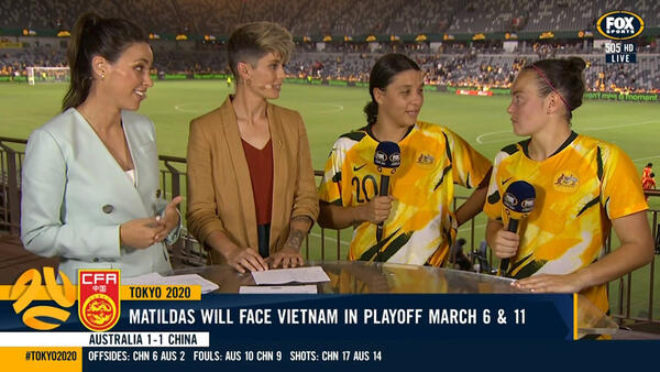 Sam Kerr and Caitlin Foord | Interview | Olympic Qualifiers