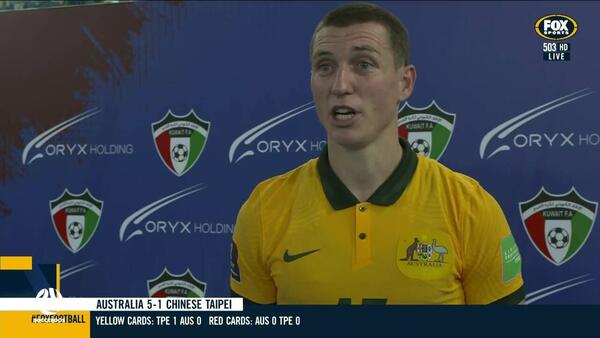 Mitchell Duke wants more goals following Socceroos brace | Interview | Australia v Chinese Taipei