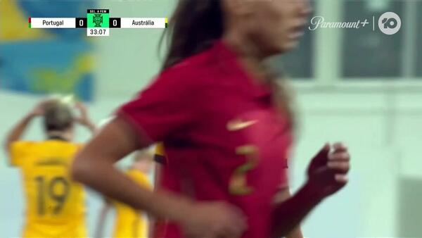 CHANCE: Van Egmond goes closest in first half | CommBank Matildas v Portugal