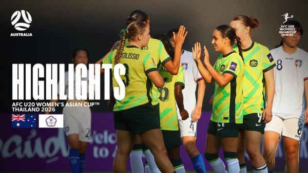 CommBank Young Matildas v Chinese Taipei | Highlights | AFC U-20 Women’s Asian Cup 2026™