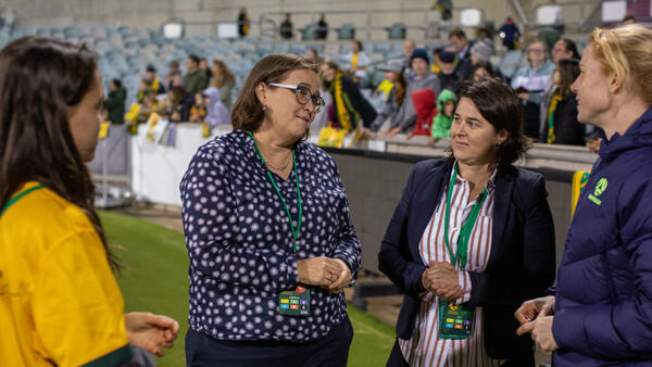 Newly appointed Legacy '23 Ambassador Kate Jenkins and Sarah Walsh talk about leaving a lasting impact on sport in Australia 