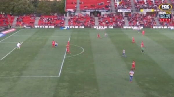 Reds keeper's knock-out save
