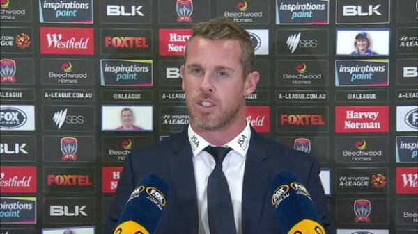 Newcastle Jets Rd25 press conference