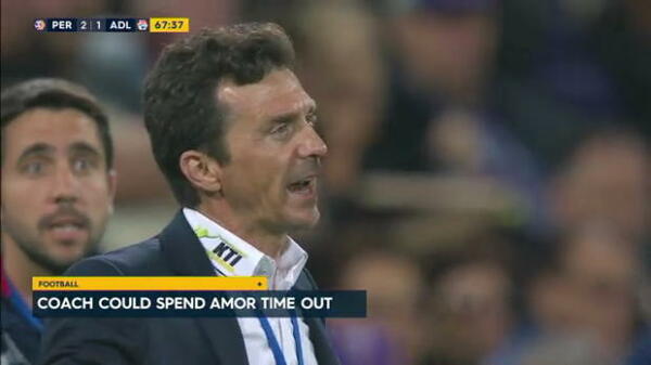 Amor cops touchline ban