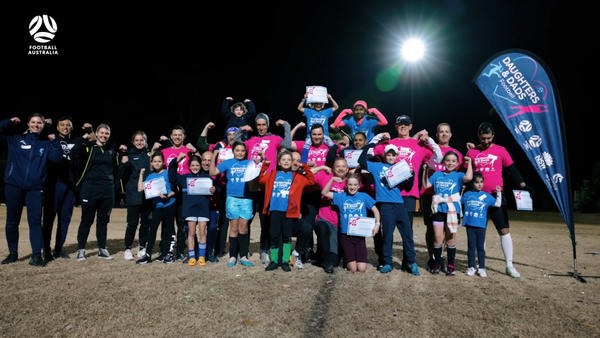 Daughters & Dads Football - A key Legacy '23 initiative to increase female participation.