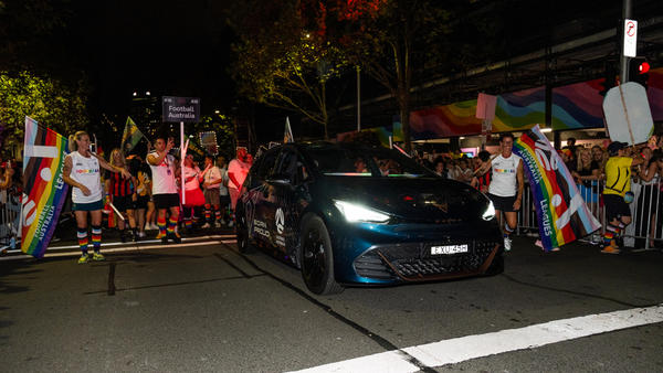 Football Australia staff march at the Mardi Gras Parade 2024 🌈