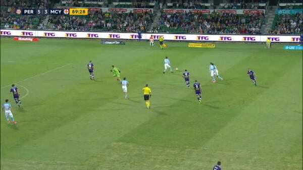 Glory keeper's outfield gaffe