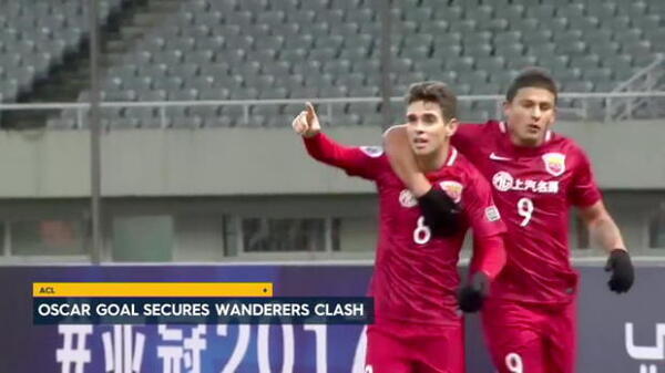 Oscar's first goal in China