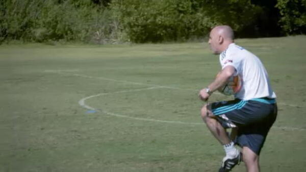 Muscat mic'd up at Victory training