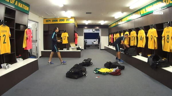 Socceroos change room time lapse