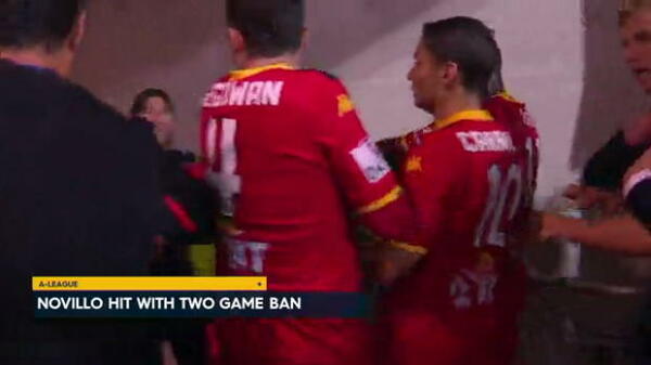 Novillo hit with two game ban