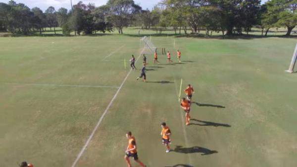 Drone spies on Roar training