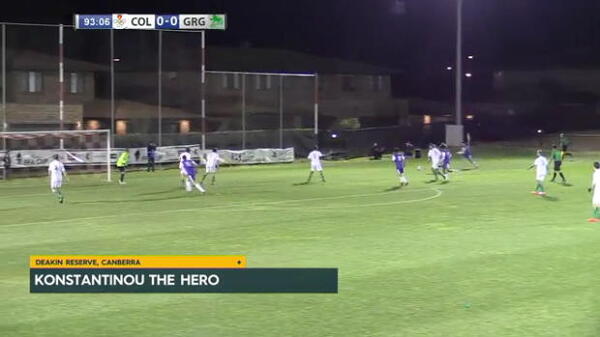 Keeper the hero as Canberra Olympic progress