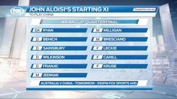 Aloisi picks Socceroos XI