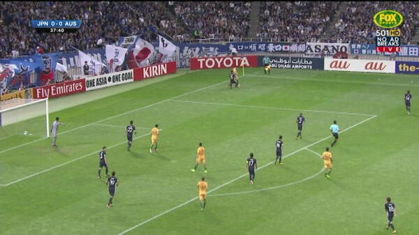 Leckie strikes the post