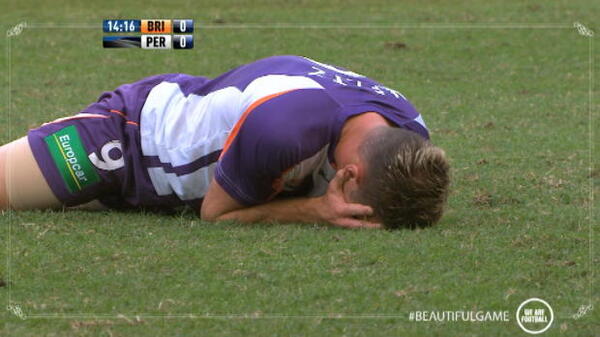Smeltz takes a hit