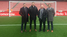 Hyundai A-League officials Alex King, Ben Abraham and Rick Schneider.