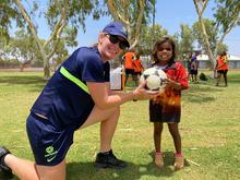 Mel Andreatta during her recent time in the Northern Territory