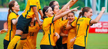 Junior Matildas v Bangladesh Celebration