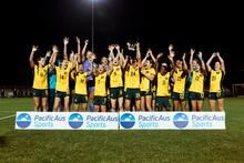 Young Matildas PacficAus Sports Four Nations Champions Deakin Park Canberra 2025