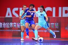Jessica Au on the ball for the Australian Women's Futsal Team (Photo: AFC)