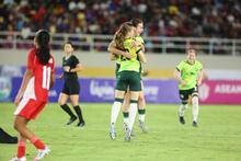 CommBank Junior Matildas celebrating